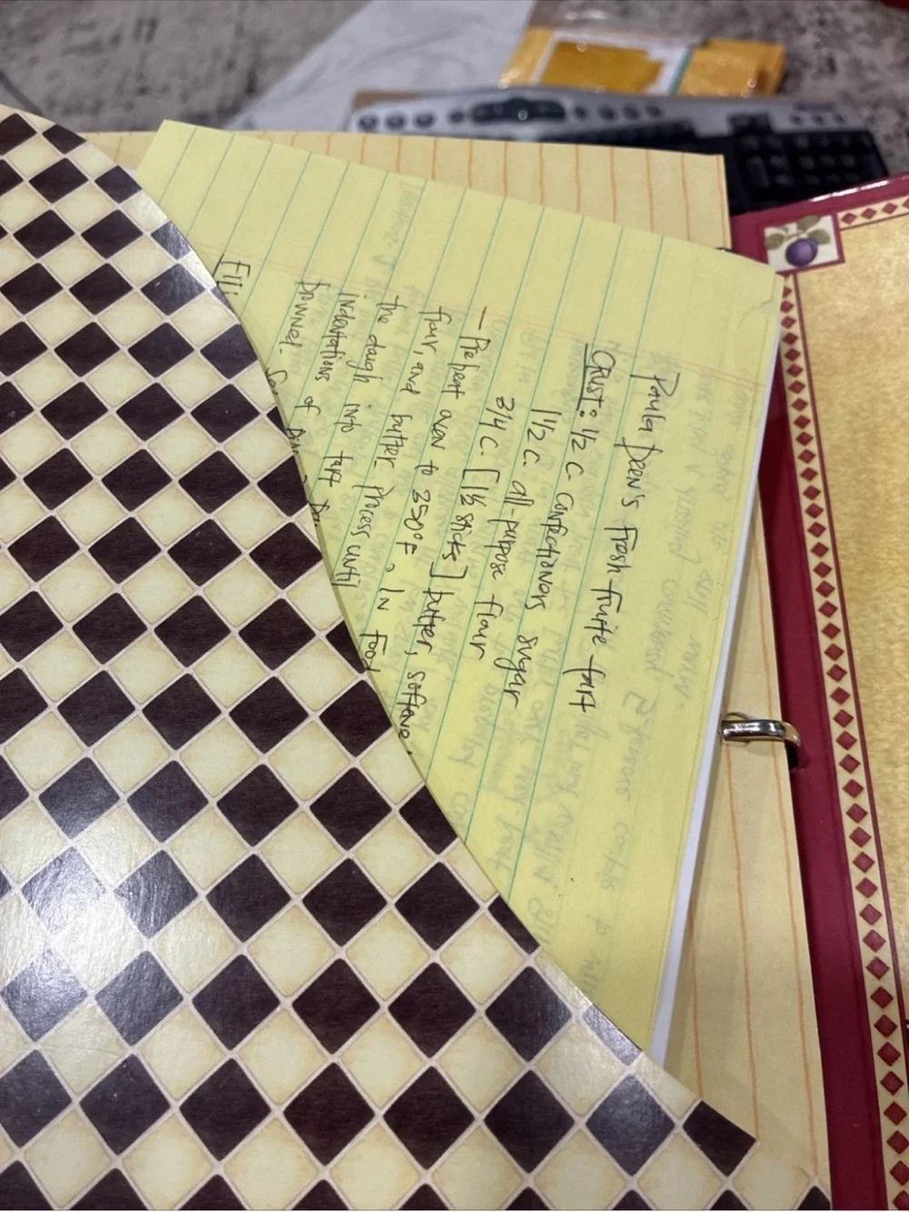Debbie Mumm Cooking Traditions Cook Book With Hand Written Recipes Inside